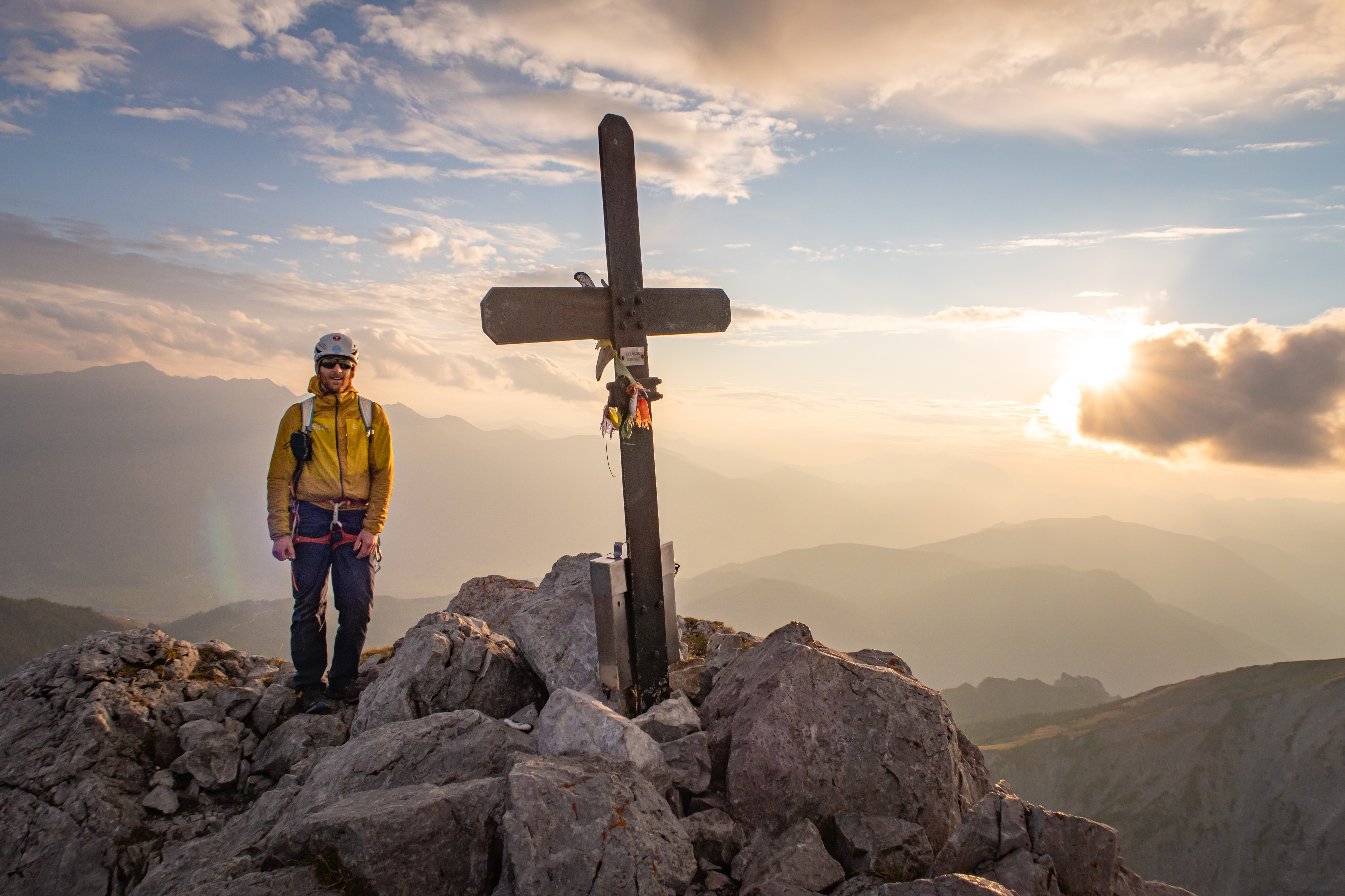 Cross, Symbol, Person, Rock, Hiking