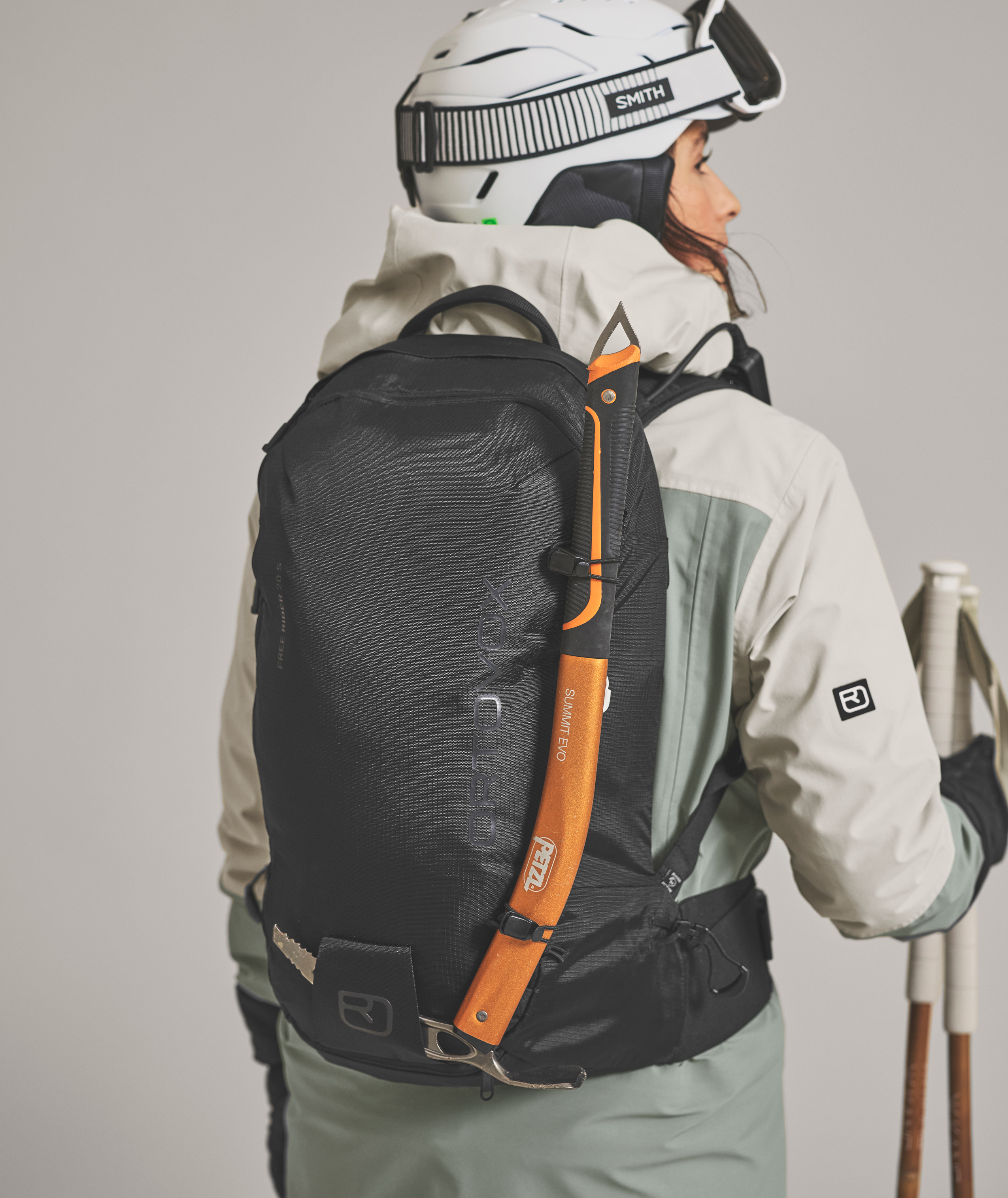 Bag, Helmet, Person, Backpack
