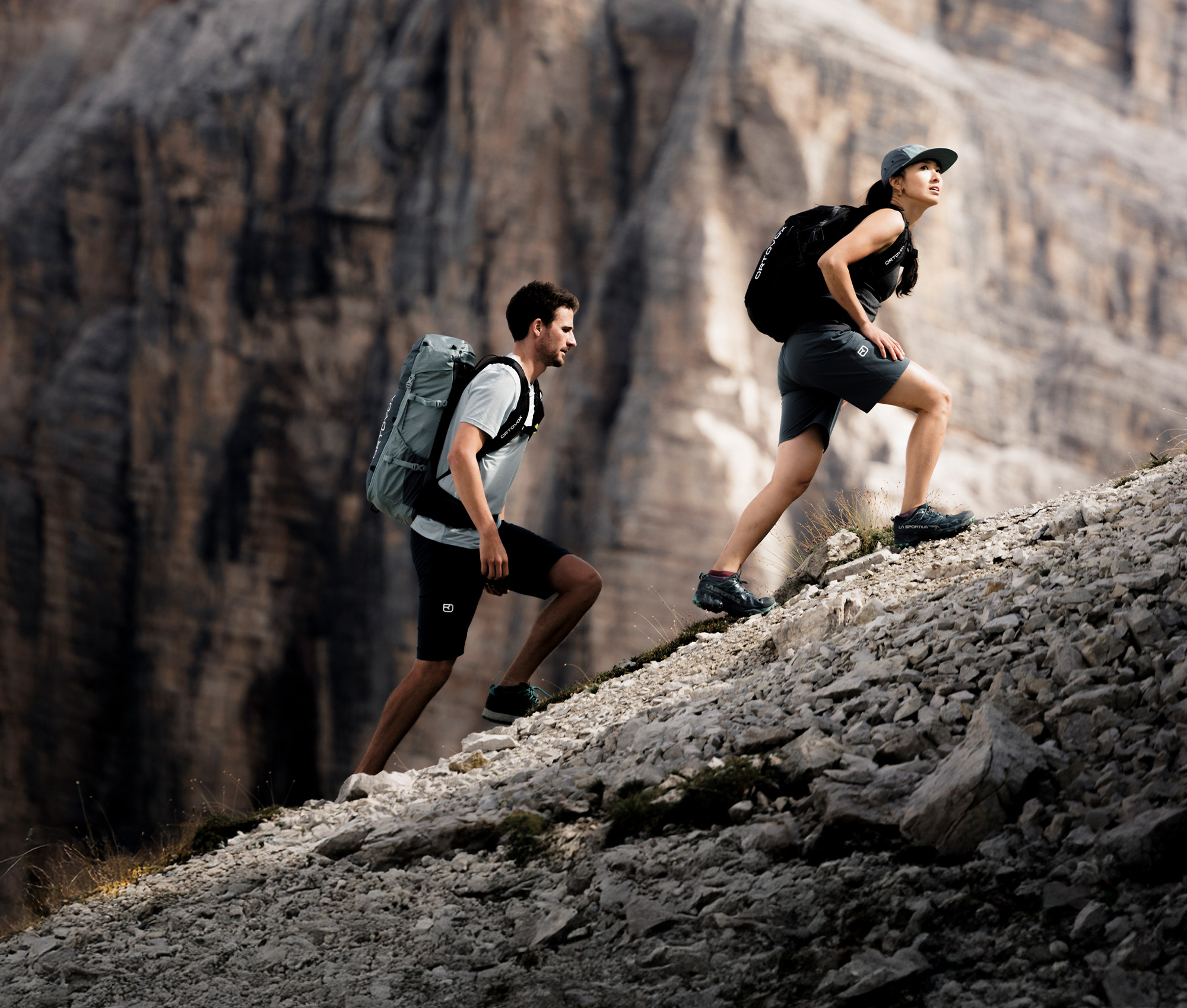 Hiking, Person, Shorts, Bag, Woman