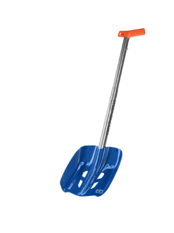 Shovel-Beast snow shovel, blue snow shovel, telescoping handle, orange handle, metal blade