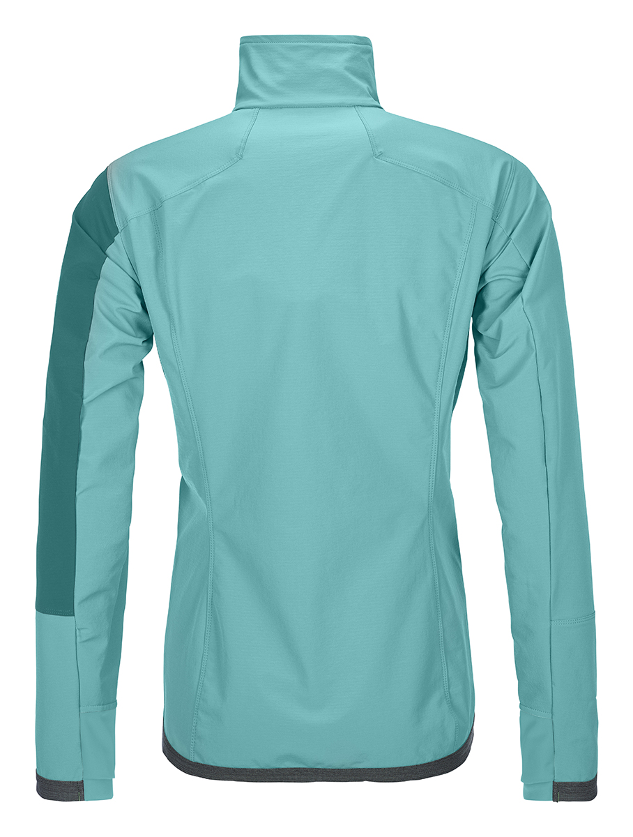 Coat, Long Sleeve, Sleeve, Jacket, Shirt, Coat, Long Sleeve, Sleeve, Jacket, Shirt, jacket, softshell, turquoise, long-sleeve, back view