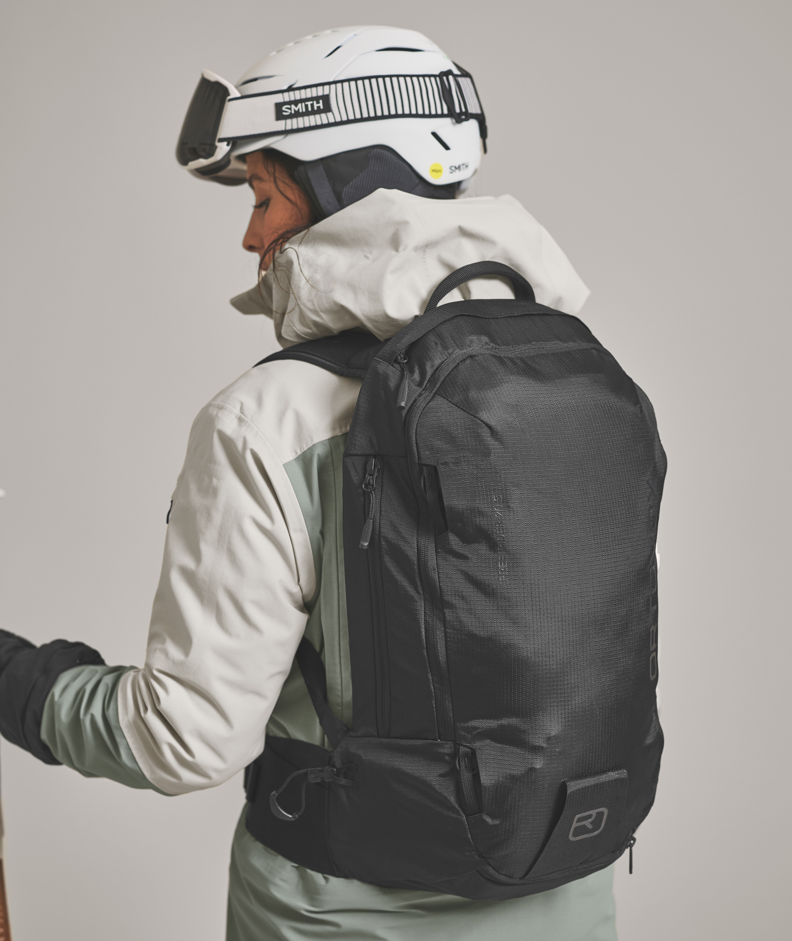 Bag, Helmet, Adult, Man, Person, Bag, Helmet, Adult, Man, Person