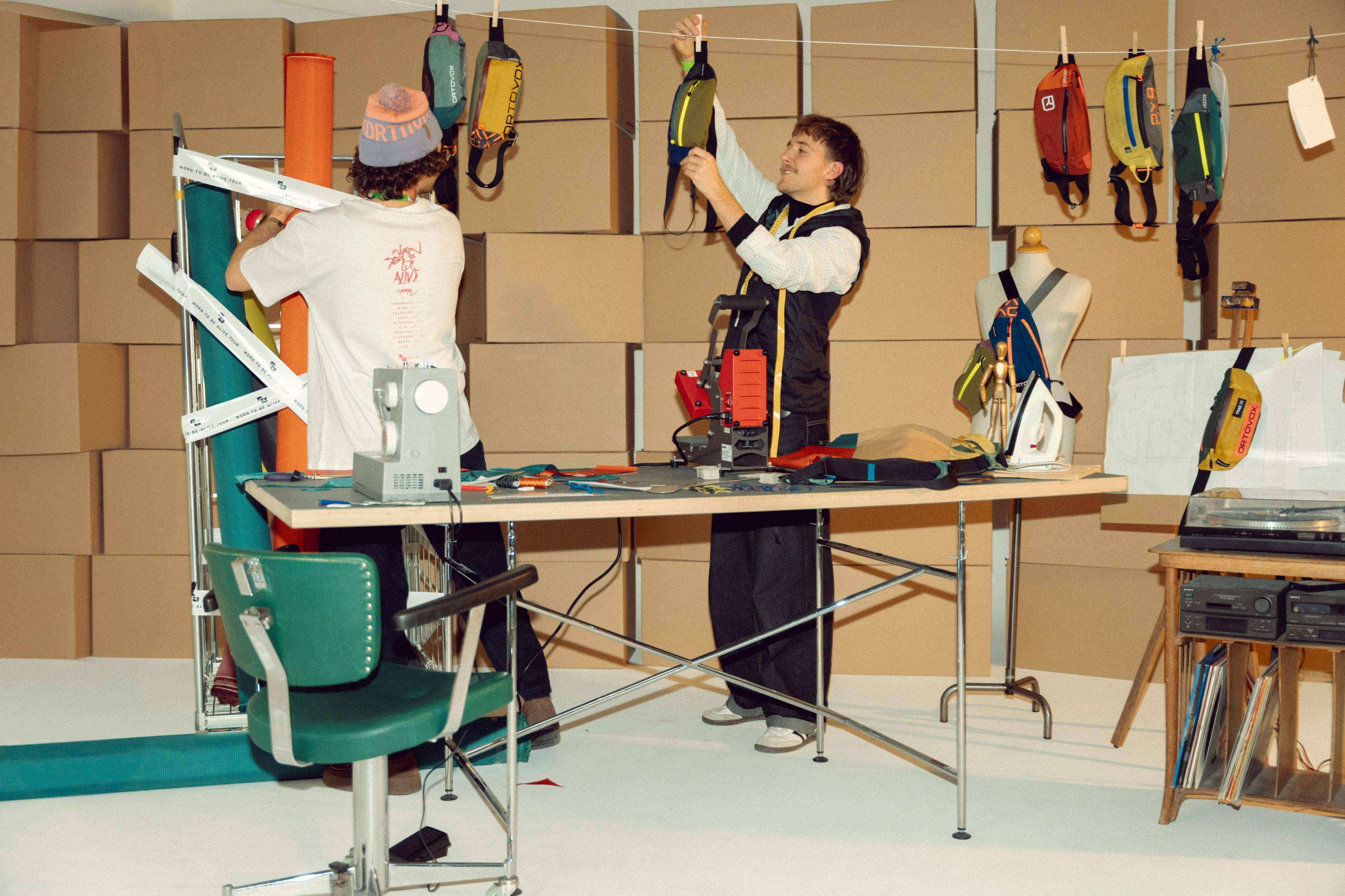 Furniture, Table, Desk, Box, Person