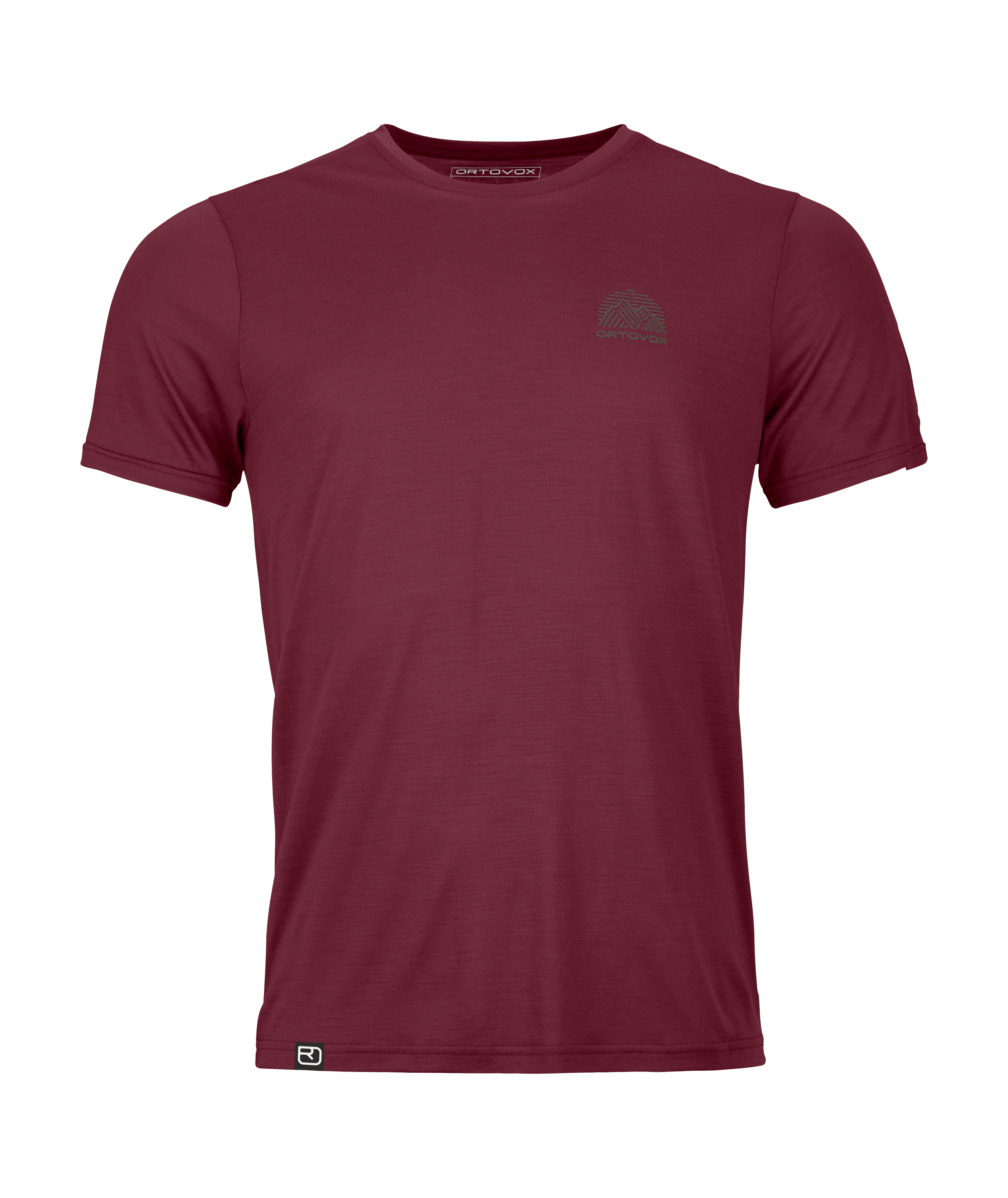 120 COOL TEC MTN STRIPE TS M Clothing, T-Shirt, Maroon