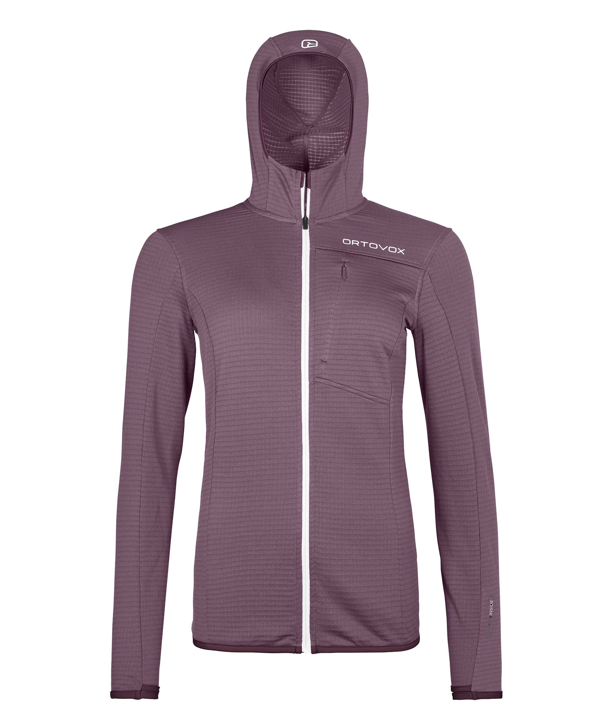 FLEECE LIGHT GRID HOODED JKT W FLEECE LIGHT GRID HOODED JKT W