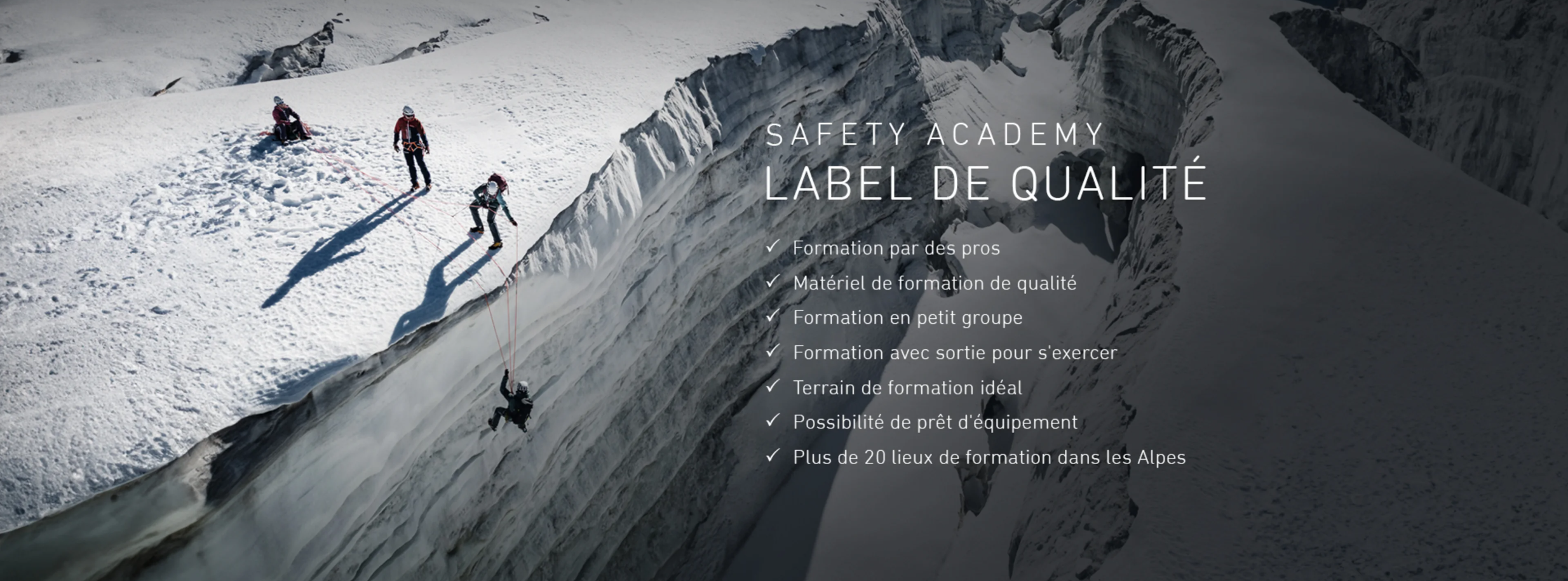 Safety_Academy_Banner_Franzsisch Outdoors, Nature, Peak, Person, Ice