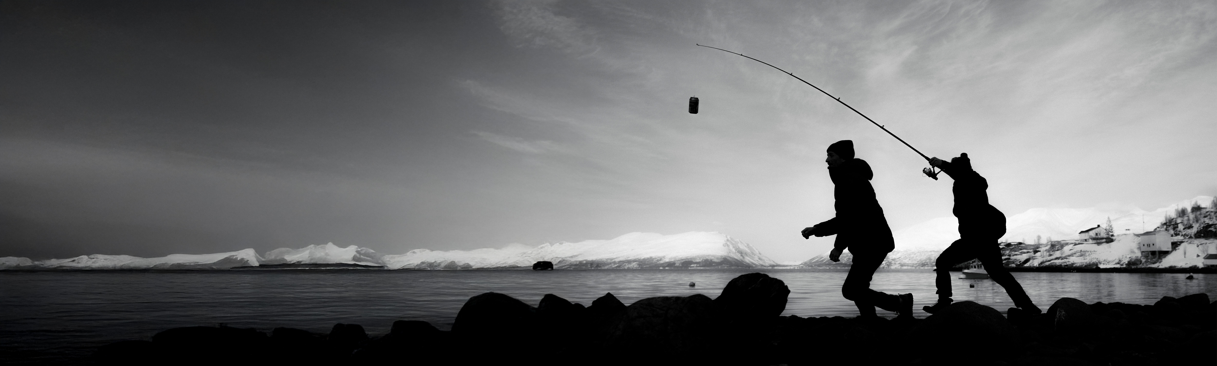 Fishing, Outdoors, Water, Person, Glove