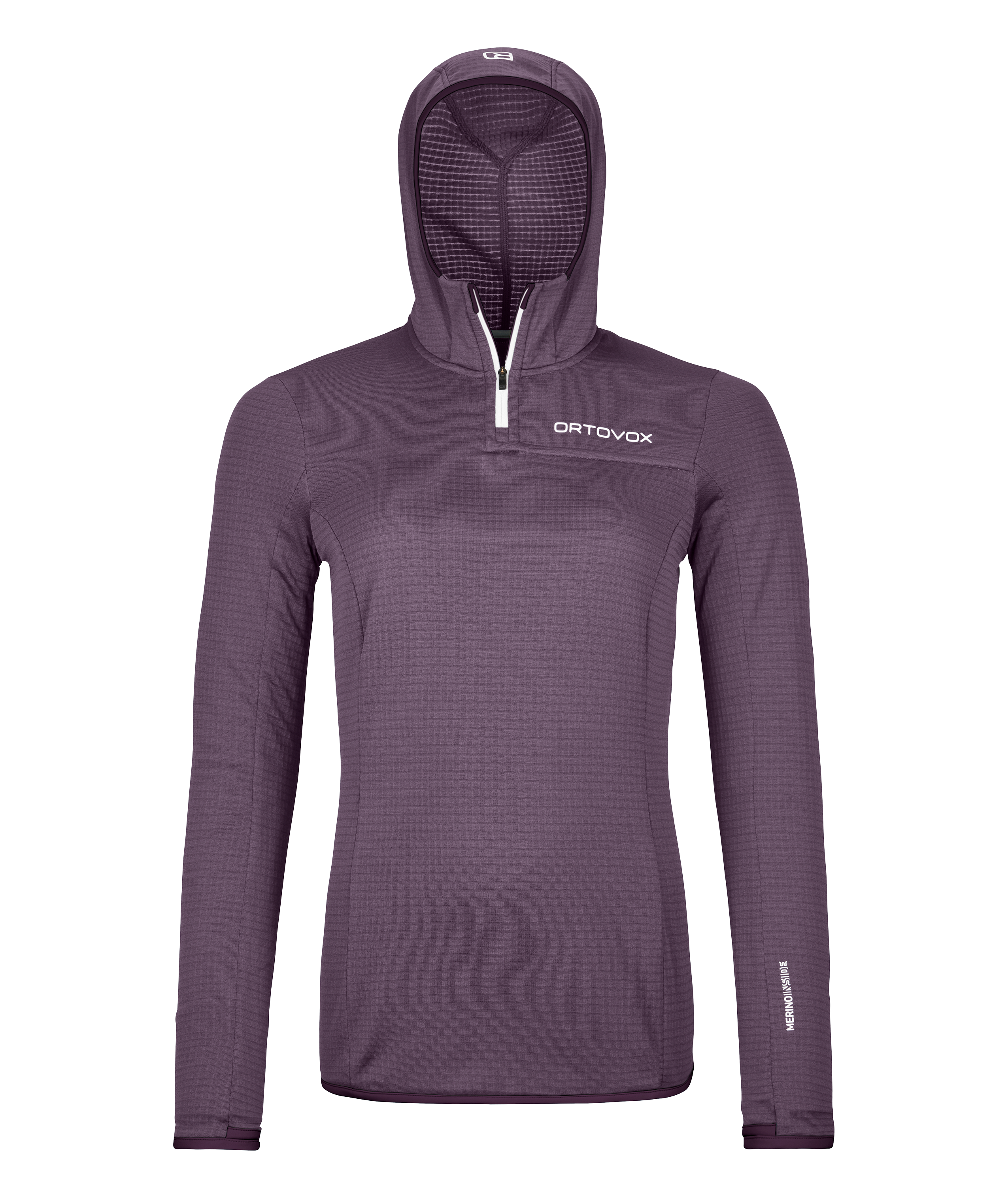 FLEECE LIGHT GRID ZN HOODY W