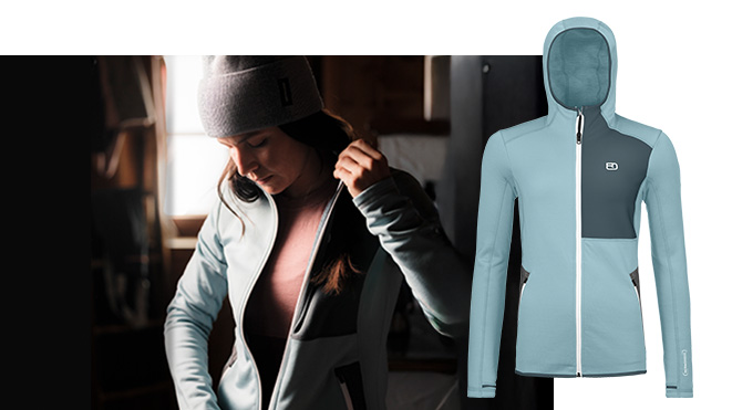 250901_LP_Fleece_Kategorie_Fleece_661x371_KRS Coat, Jacket, Adult, Person, Woman