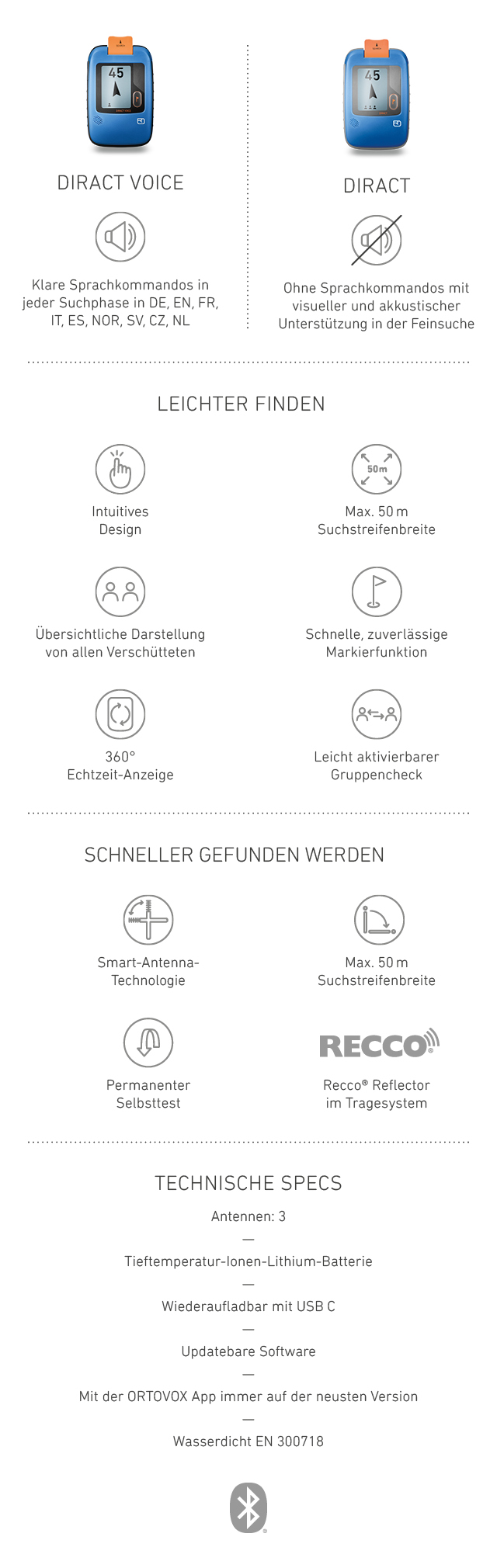 Diract-Tabelle-mobile-de Page, Text
