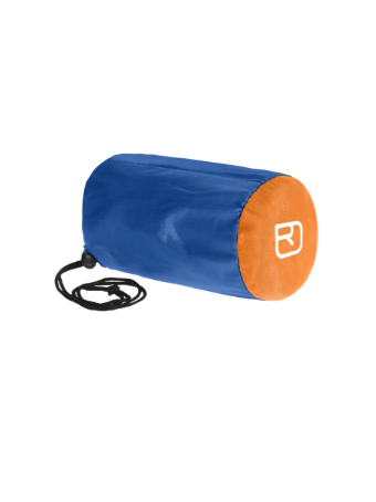 Bivy-ultralight sleeping bag, roll-up, blue, orange end, drawstring