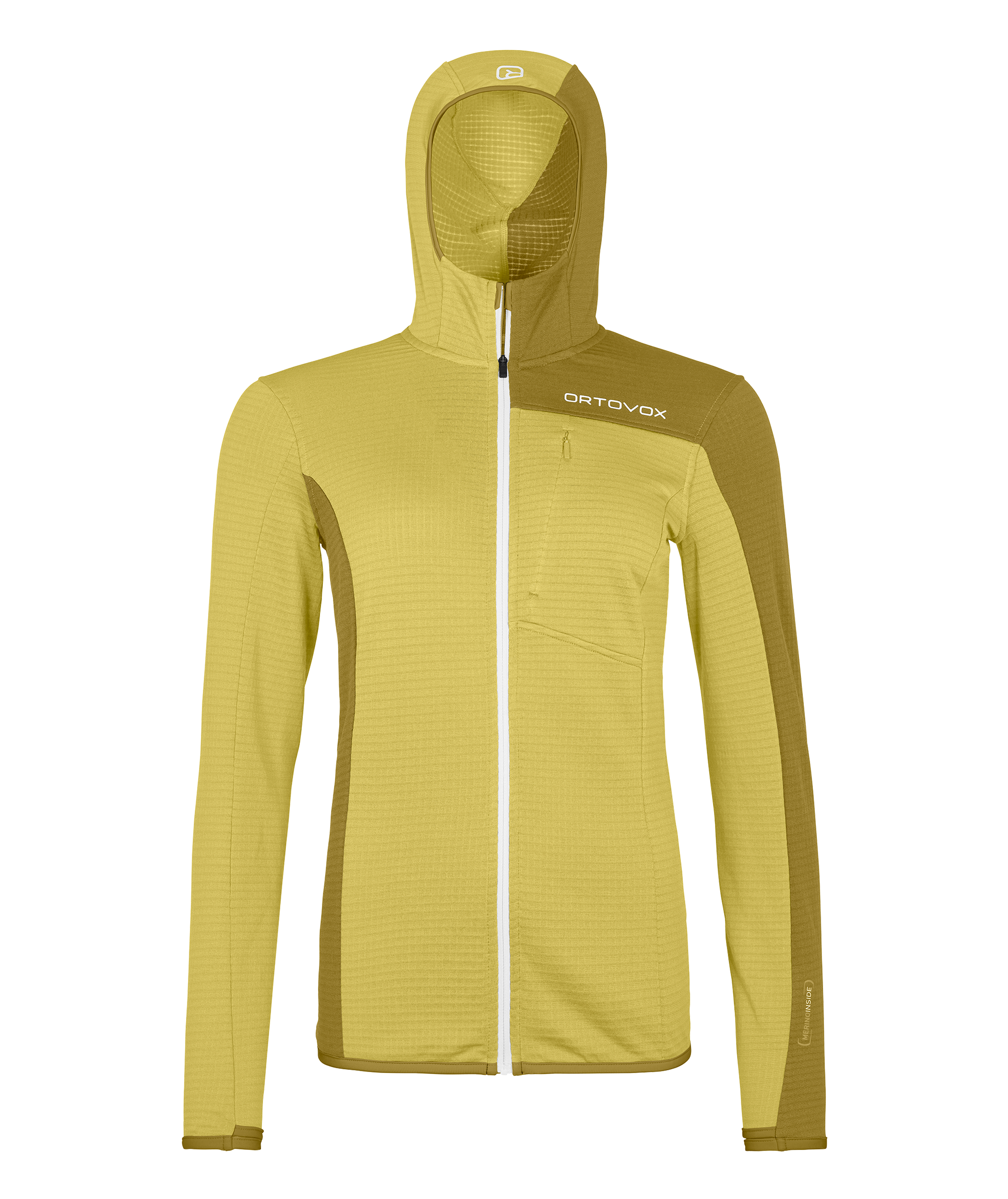 FLEECE LIGHT GRID HOODED JKT W